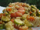 Cous Cous con Verdure e Gamberoni al Curry