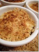 Crumble salato di champignons, speck e noci