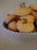 Biscottini alla noce di cocco e pistacchi