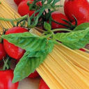 Spaghetti con pomodori ripieni