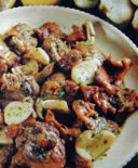 Capretto ai funghi