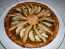 Crostata integrale con marmellata di kiwi e pera