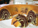 Ciambellone soffice zebrato