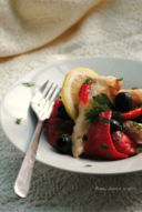Insalata di pesce persico e peperoni arrosto, la rediviva!
