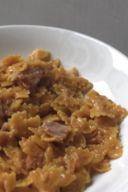 Farfalline al prosciutto e zucca