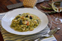 Risotto , asparagi e gamberi-Risotto, asparagus & shrimp