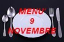 Menù per il 9 novembre