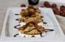 Ravioli di baccalà e patate con salsa Nocciolese, ricotta e balsamico