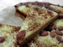 Crostata con farina di castagne all'amaretto con crema di ricotta