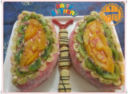 Torta a farfalla con lemon curd e frutta fresca