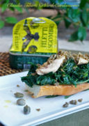 Bruschetta di cavolo nero, sgombro e capperi