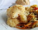 Baccalà con patate e verdure