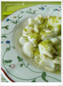 Gnocchetti di ricotta alla panna, pinoli e pistacchio di Bronte