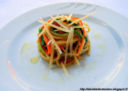 Chitarra con julienne di carote , zucchine e parmigiano.