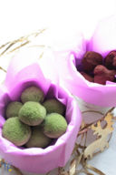 Tartufi al cacao e al tè matcha