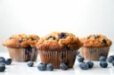 Muffins ai mirtilli e mandorle / Blueberry muffins with almonds