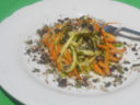 Spaghetti vegetali al ragù di semi oleosi