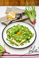 Ravioli con pesto di rucola ed erbe aromatiche al profumo di limone