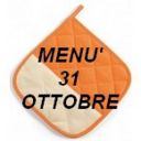 Menù per il 31 ottobre