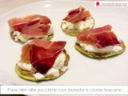 Pancake alle zucchine con burrata e crudo toscano