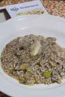 Risotto con radicchio, porro e ... granciporro Irlandese.