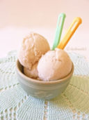 Sorbetto di banana, yogurt e miele