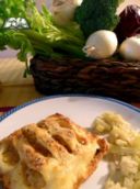 Salmone al sedano in crosta dorata