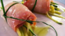 Involtini di spada, zucchine e pompelmo.