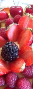 Uno splendido dolce di frutta fatto da Seba...
