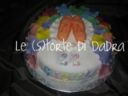 Torta con scarpette da danza e tanto colore e movimento... per Giovanna