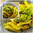 Pesto di zucchine, pinoli e mandorle -  Zucchini, pine nuts and almonds pasta's