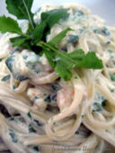 linguine gamberi e rucola