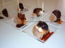Crostini con caprino e fichi glassati all'aceto balsamico