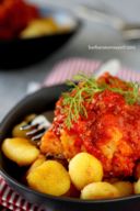 ...di merluzzo (in rosso) e gnocchi saltati... e una buona causa