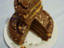 Torta di castagne, cacao, nocciole e cachi (senza grassi)