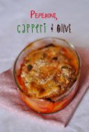 Peperoni arrostiti con capperi e olive - Roasted bell peppers, capers and olives