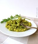 Fusilli al pesto di foglie di carote