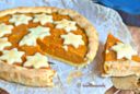 Crostata di zucca e mele  in pasta frolla all'olio