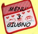 Menù per il 3 giugno