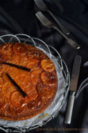 Torta rovesciata di mandarini caramellati e vaniglia