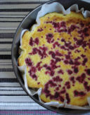 Cheese cake with raspeberries / Cheese cake con lamponi