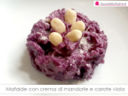 Mafalde con crema di mandorle e carote viola