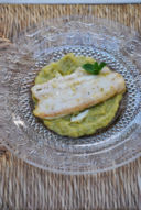 Filetto di San Pietro con crema di zucchine e menta