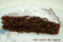 Torta soffice di mandorle e cioccolato