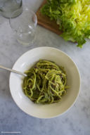 Spaghettoni con crema di scarola