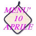 Menù10 aprile