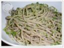 Spaghetti con grano saraceno al pesto di prezzemolo