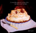 crostata meringata al cioccolato e pere senza lattosio