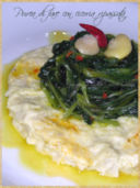 Purea di fave con cicoria ripassata