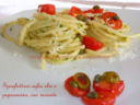 Spaghettoni aglio olio e peperoncino, con variante